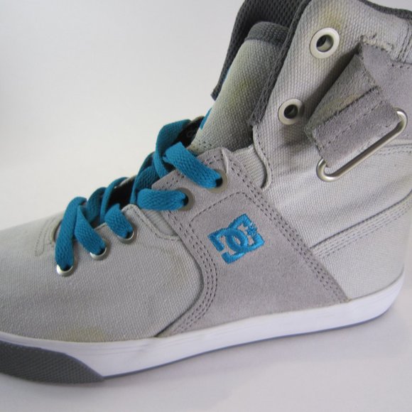 DC Womens Graduate TX High Top Gray Shoes Size Womens US 6W - Picture 4 of 16